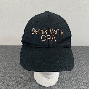 Dennis McCoy CPA Baseball Hat Youth Black Jersey Mesh Strapback Augusta 6235